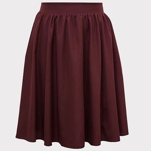Twill Midi Skirt